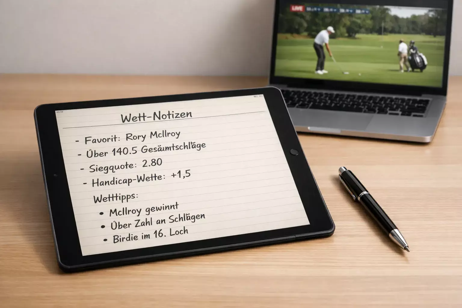 Checkliste für Wettanbieter-Bewertung auf Clipboard