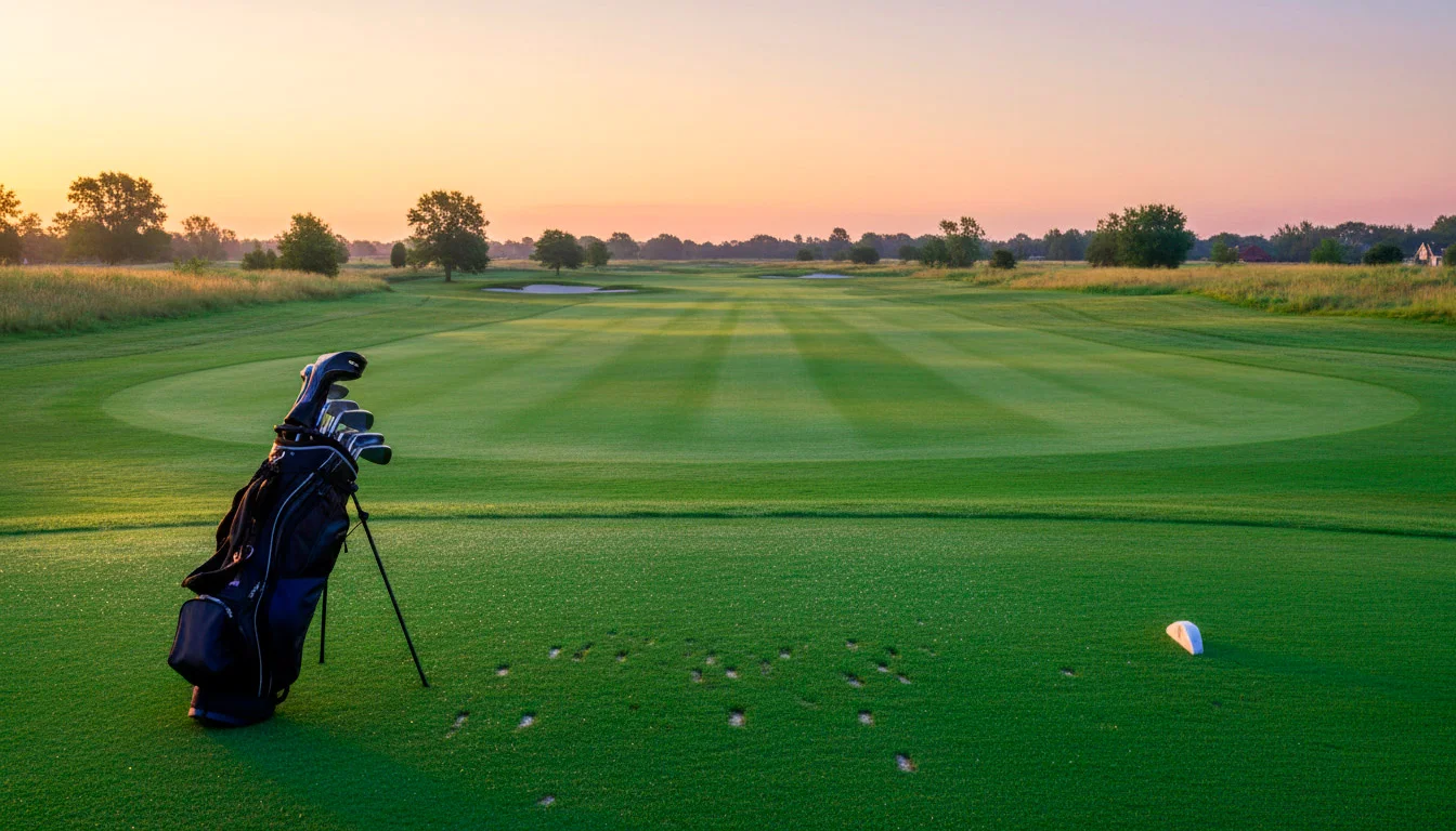 Golfplatz im Morgenlicht zu Saisonbeginn – Langzeitwetten Golf Futures