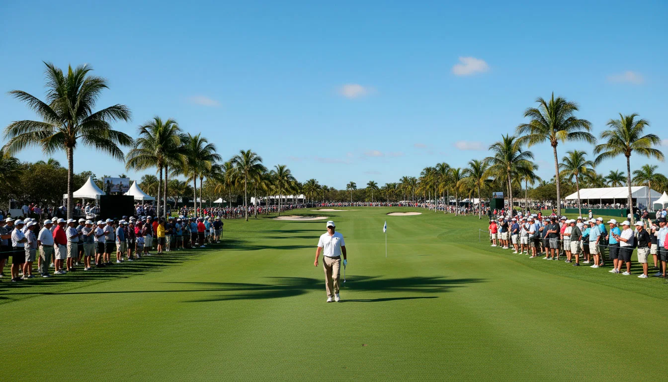 Golfspieler auf der PGA Tour mit Zuschauern am Fairway – PGA Tour Wetten FedEx Cup